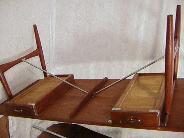 HANS WEGNER Teak Desk JOHANNES HANSEN branded. Mo - 7