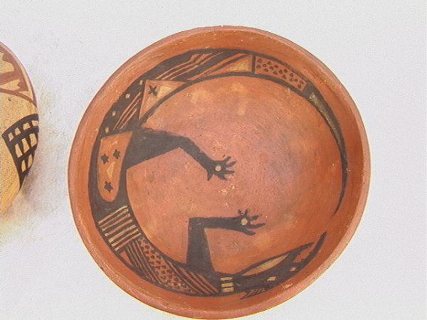 TWO pc Native American Indian Pottery. Unmarked - 6