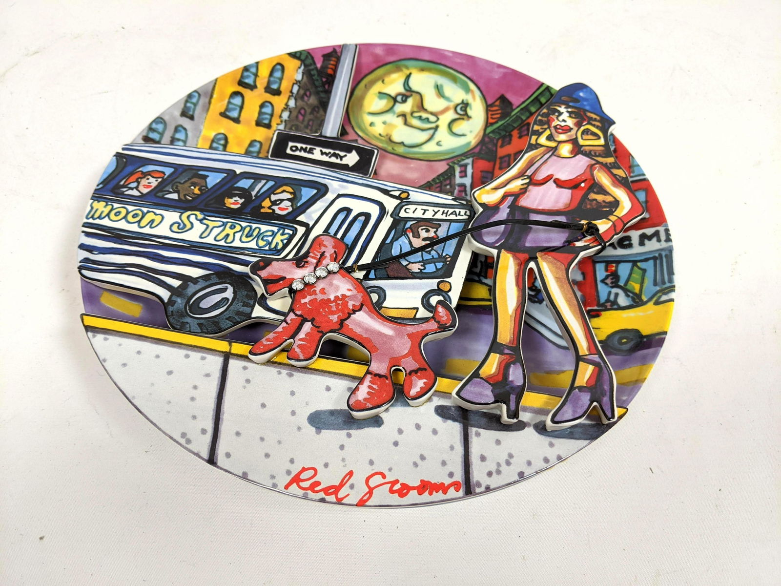RED GROOMS "Moonstruck" 3-D Modernist Plate (1 of 12)