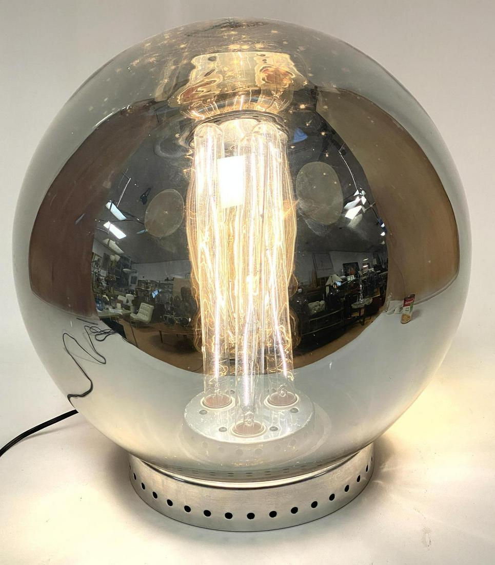 ROBERT SONNEMAN Mirrored Orb Table Lamp.: ROBERT SONNEMAN Mirrored Orb Table Lamp. -- Dimensions: H: 15 inches: W: 15 inches: D: 15 inches ---