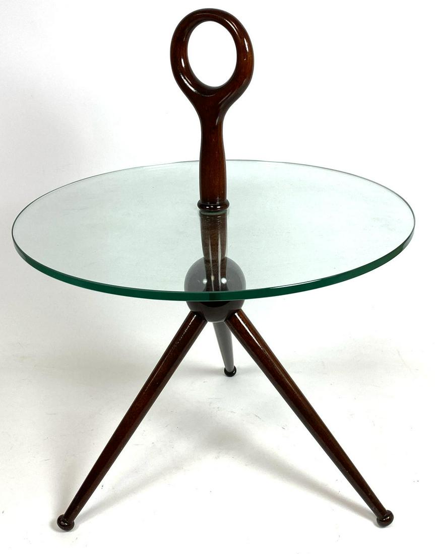 CESARE LACCA Tripod End Side Table. (1 of 6)