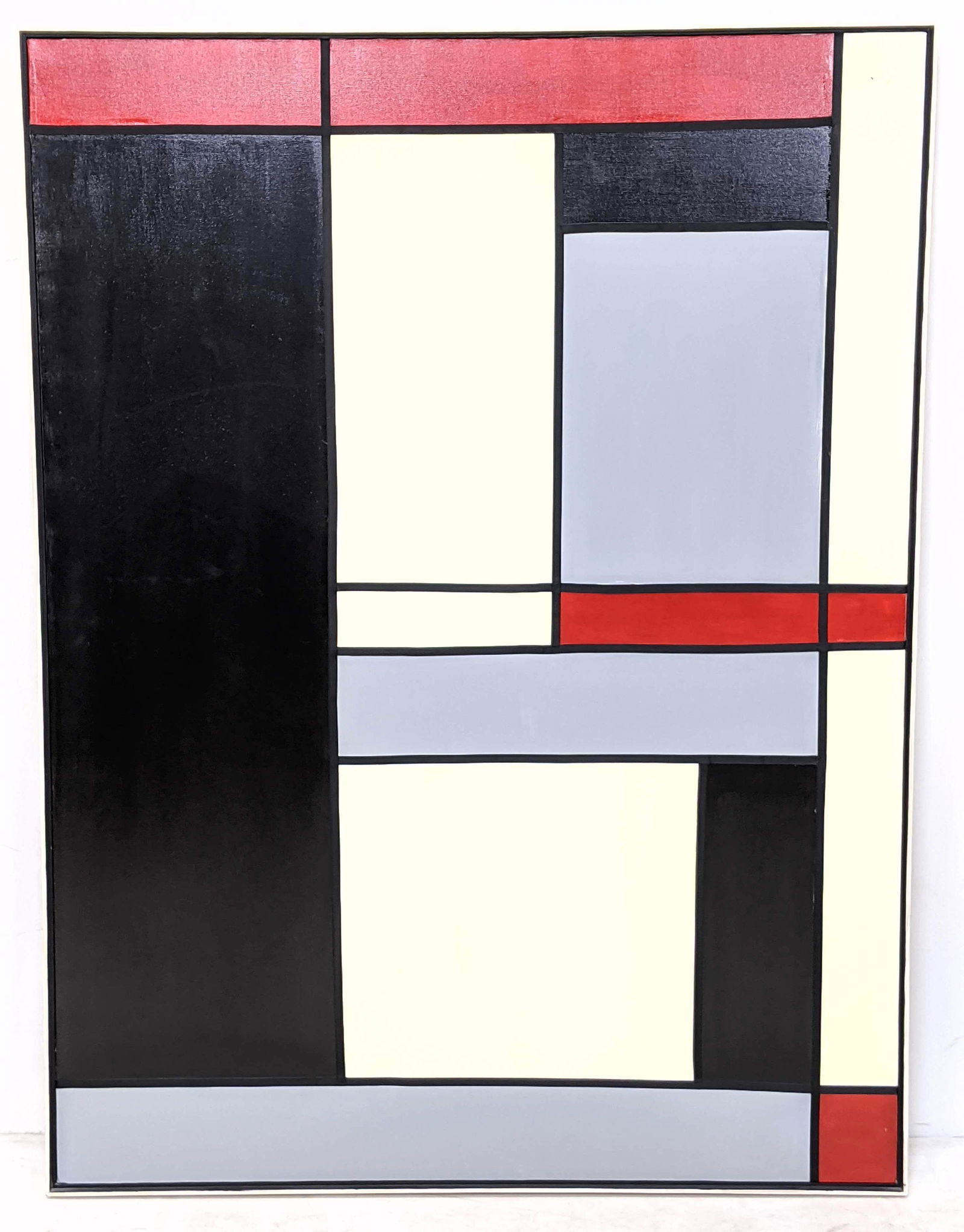 PIET MONDRIAN Style Large Modernist Painting (1 of 8)