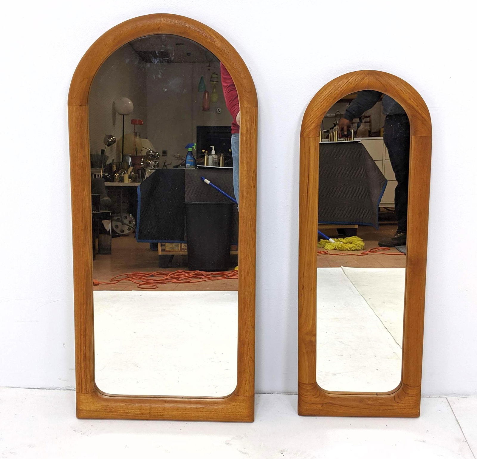 2pc SCHIONNING & ELGAARD Mirrors. Danish Modern Teak. (1 of 10)