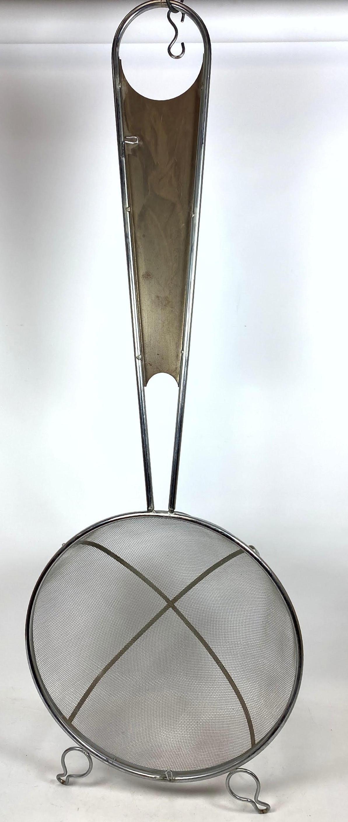 C JERE Oversized Strainer Wall Sculpture.: C JERE Oversized Strainer Wall Sculpture. -- Dimensions: H: 55 inches: W: 18 inches: D: 8 inches ---