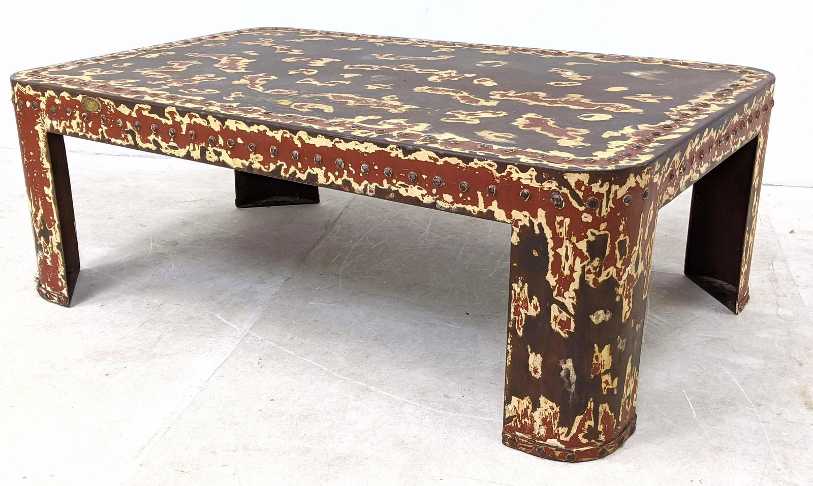 RALPH LAUREN Home Oversized Metal Cocktail Table. Indus (1 of 10)