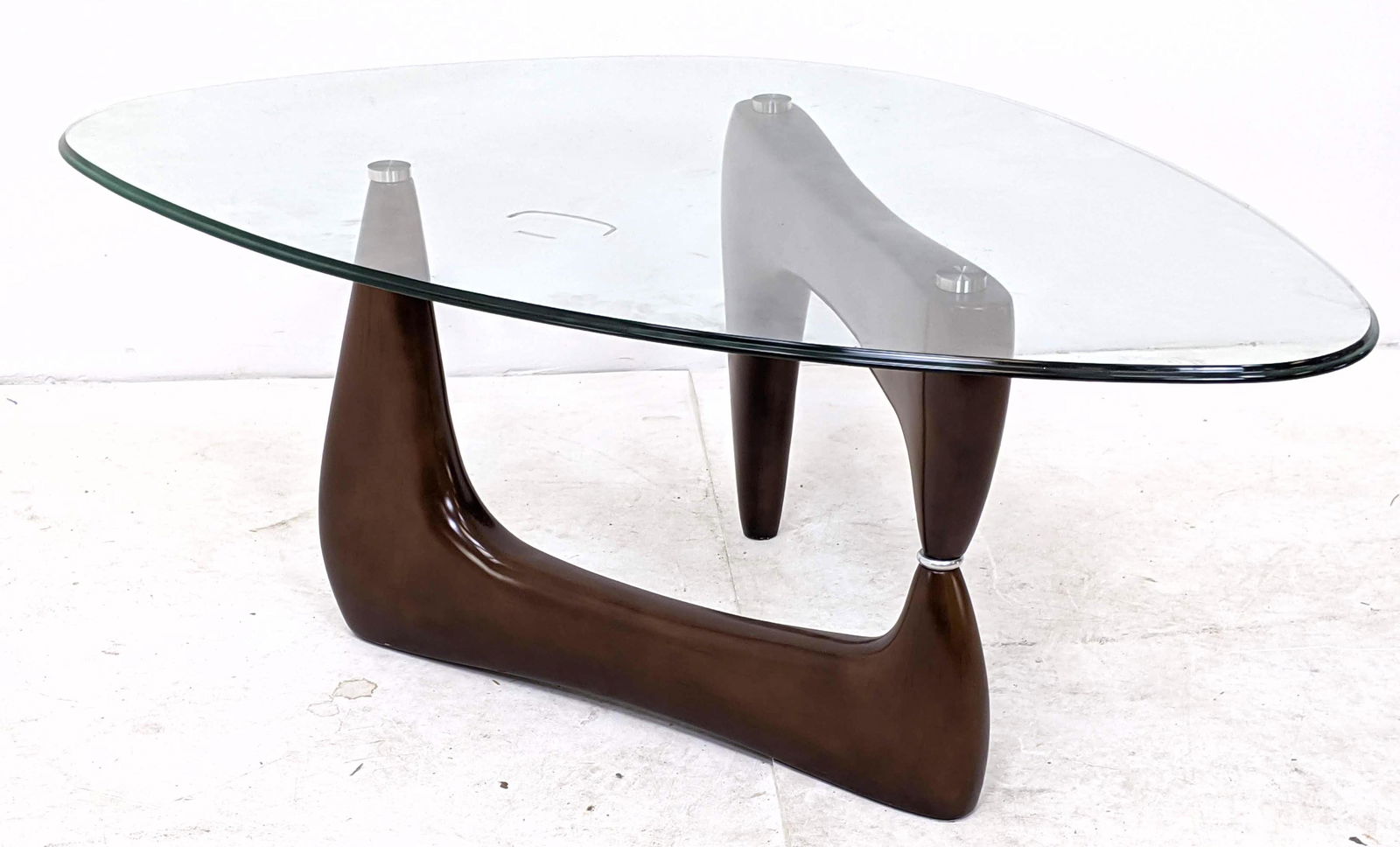 Noguchi Style Glass Top Coffee Cocktail Table (1 of 8)