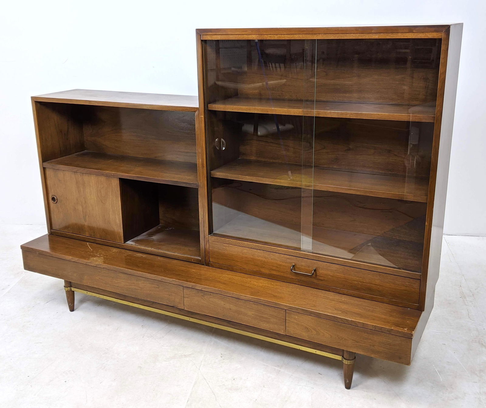 3pc AMERICAN of MARTINSVILLE Low China Cabinet Hutch Bo (1 of 16)