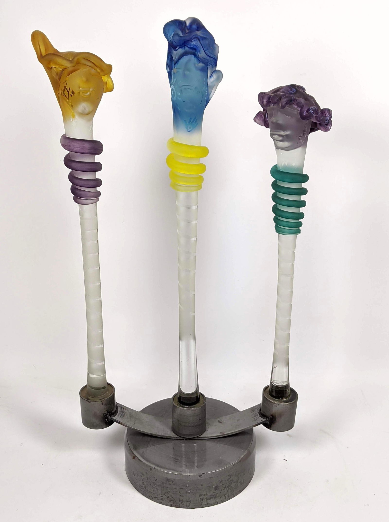 Fellerman Raabe Abstract Art Glass Table Sculpture. (1 of 12)