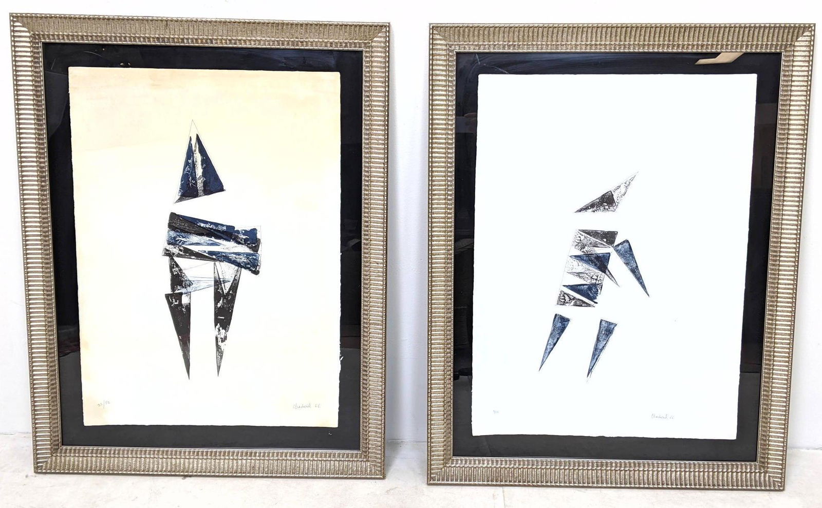 Pair of Large Framed Lynn Chadwick (1914-2003) Prints (1 of 10)