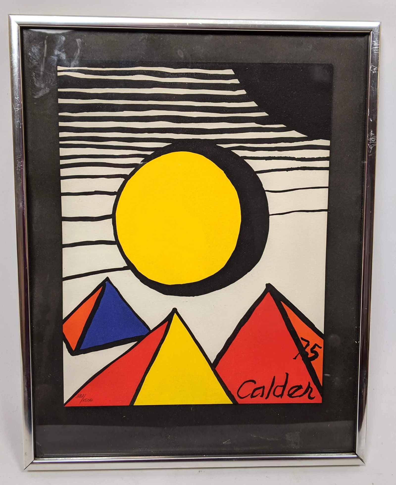 ALEXANDER CALDER 1975 Modernist Abstract Lithograph. 38 (1 of 11)