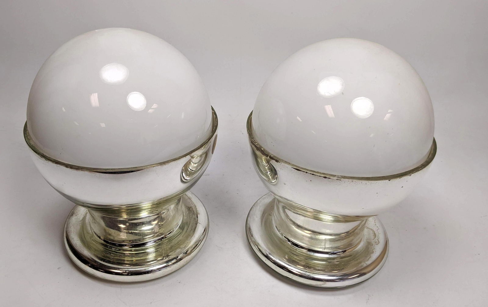 Pair CARLO MORETTI Murano Italia Lamps. Mirrored Glass (1 of 20)