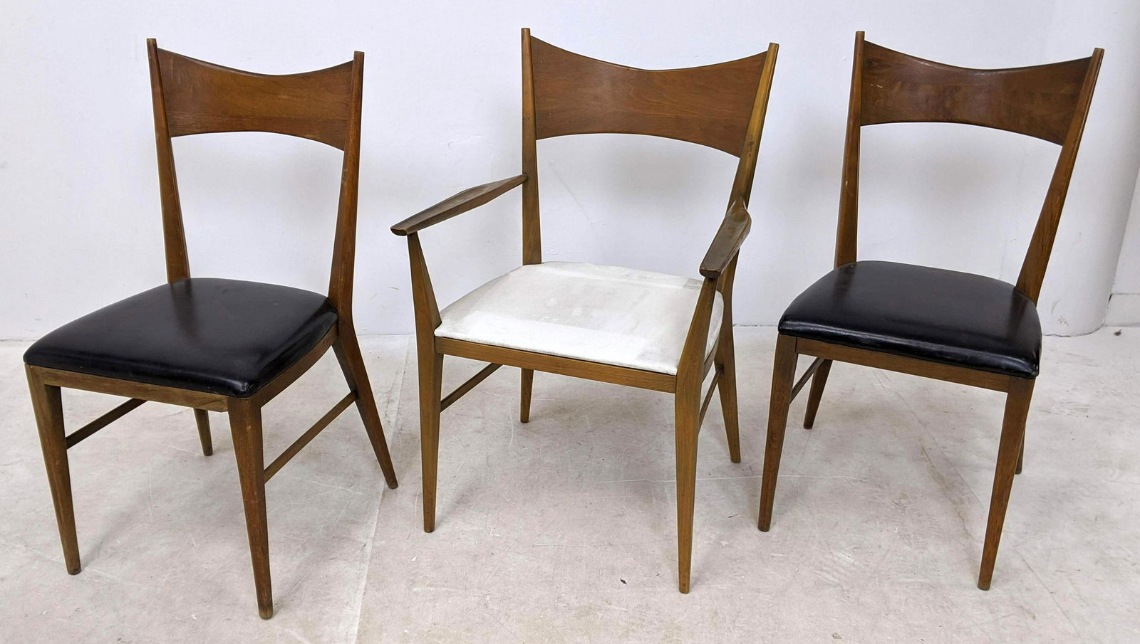 3pc PAUL McCOBB Dining Chairs for Calvin. 2 side, 1 arm (1 of 10)