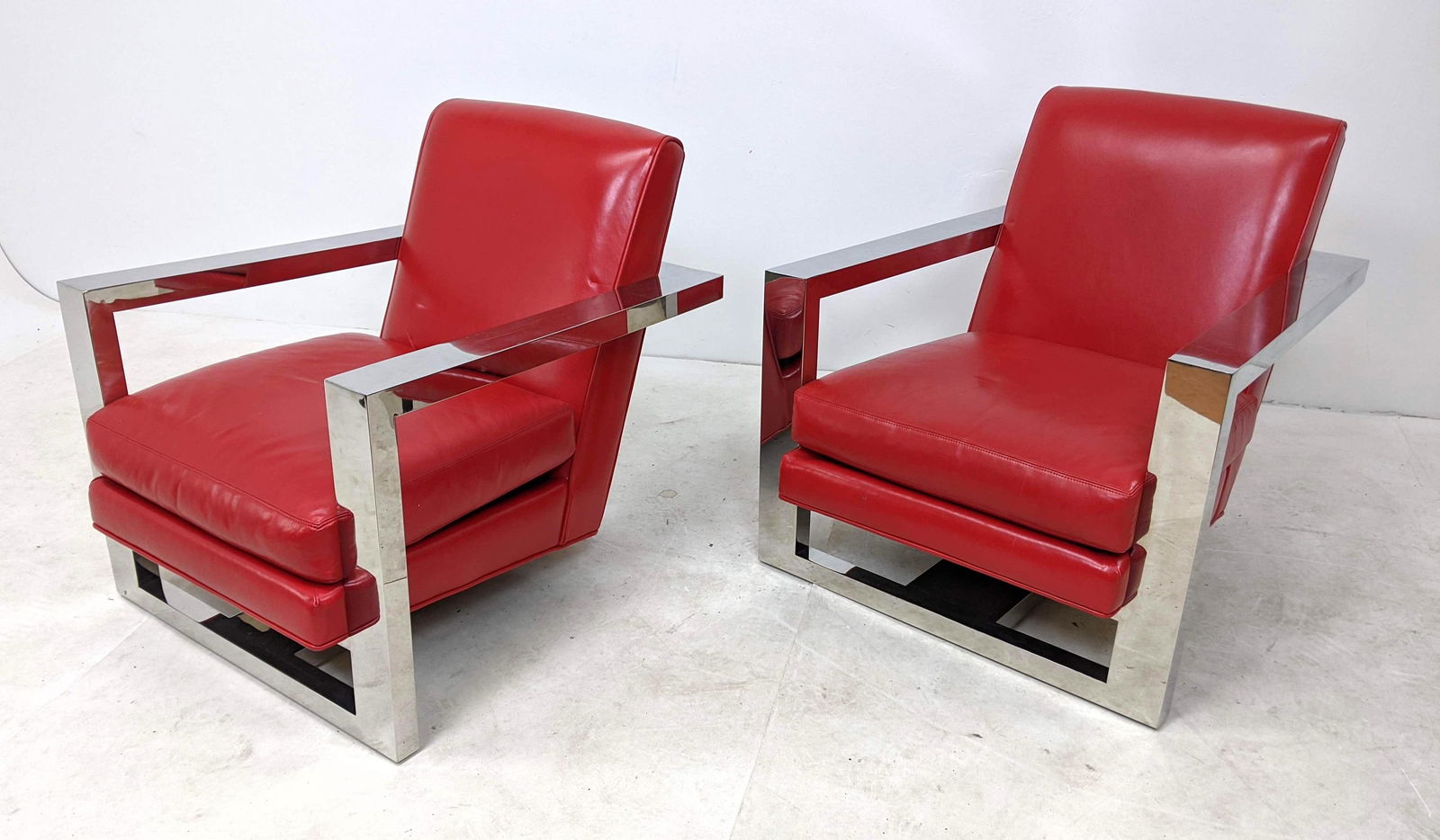 Pr MILO BAUGHMAN for THAYER COGGIN Lounge Chairs. Chrom (1 of 14)