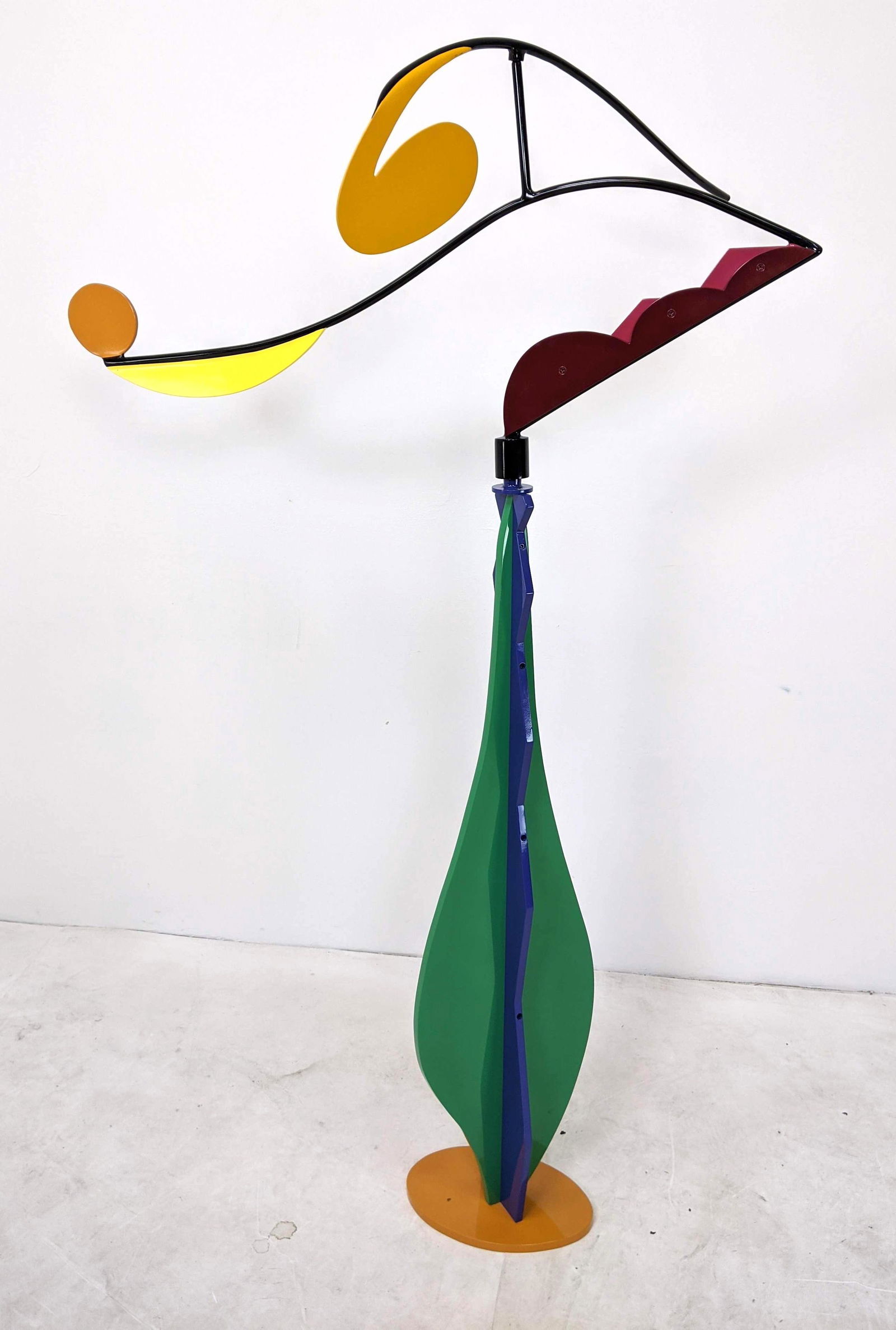 Colorful Abstract Modernist Enameled Kinetic Sculpture. (1 of 12)