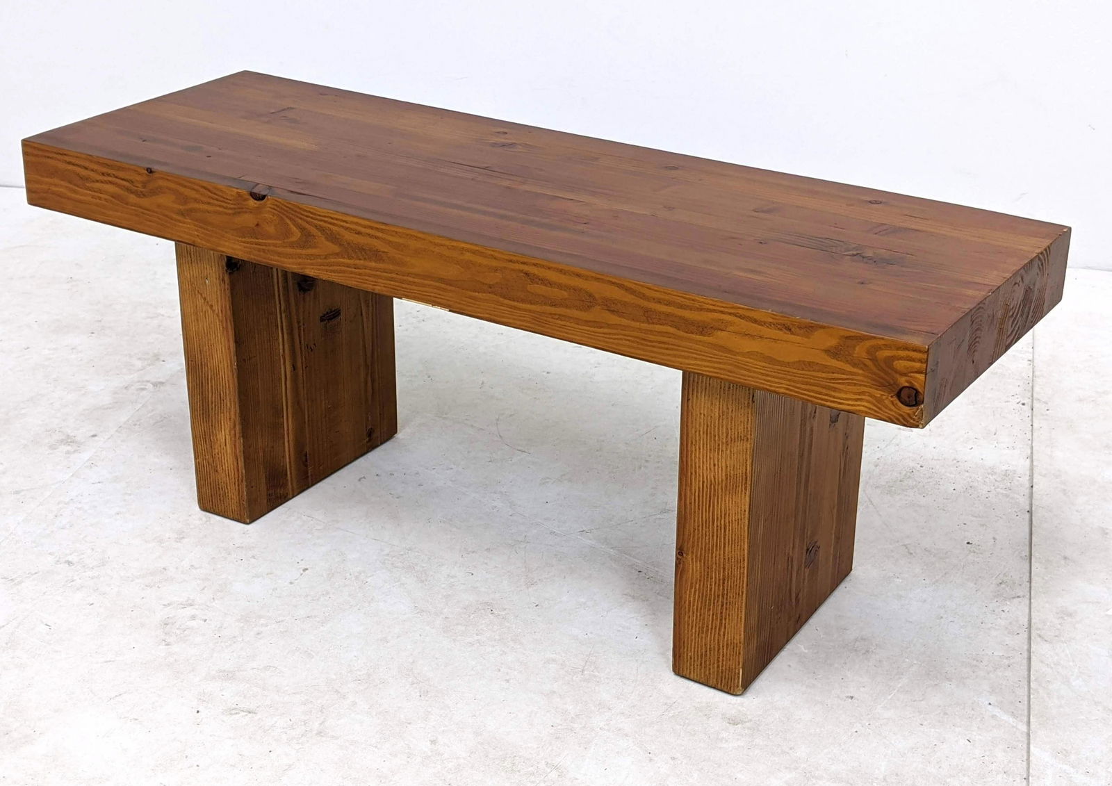 Minimalist Butcher Block  Wood Bench Table. (1 of 10)