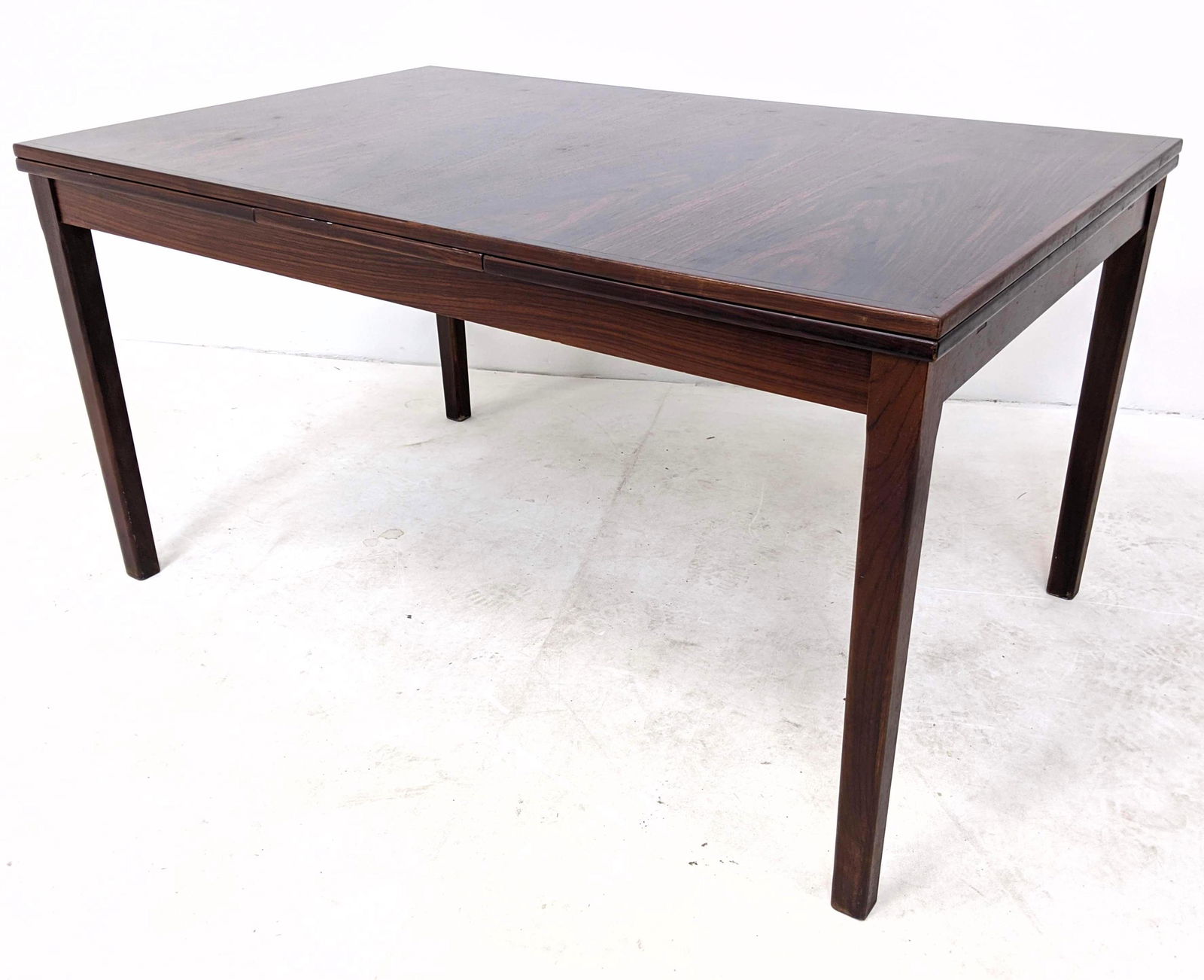 Danish Modern Rosewood Refractory Dining Table. Two 20" (1 of 14)