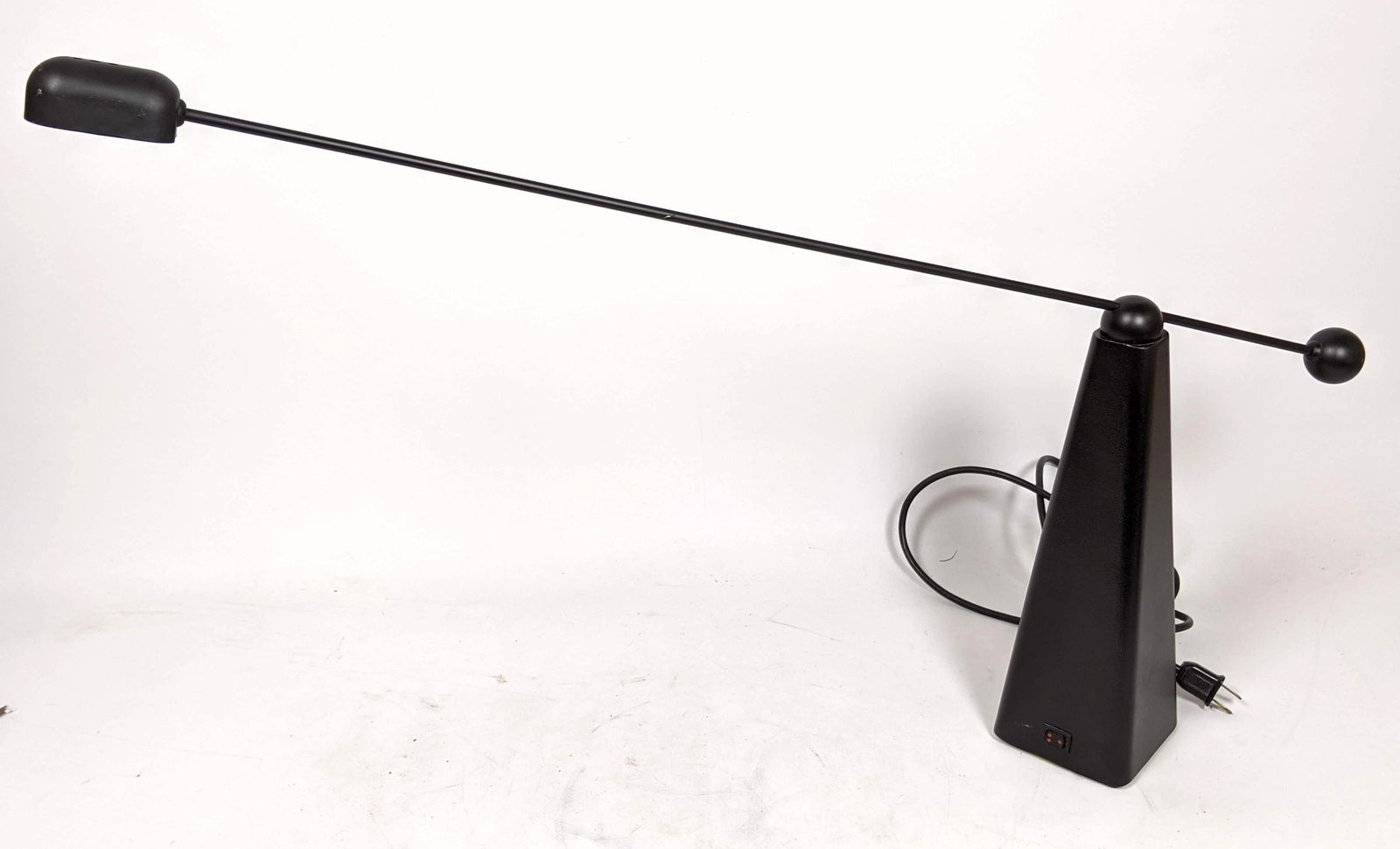 RON REZEK 'Orbis' Table Desk Lamp. Black long armed lam (1 of 12)