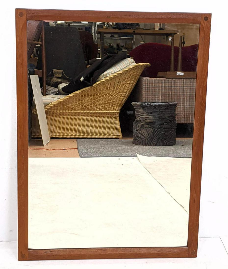 AKSEL KJERSGAARD ODDER Danish Modern Teak Wall Mirror. (1 of 9)