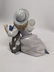 3pc LLADRO Porcelain Sculptures Figures. 1) Porcelain b - 13