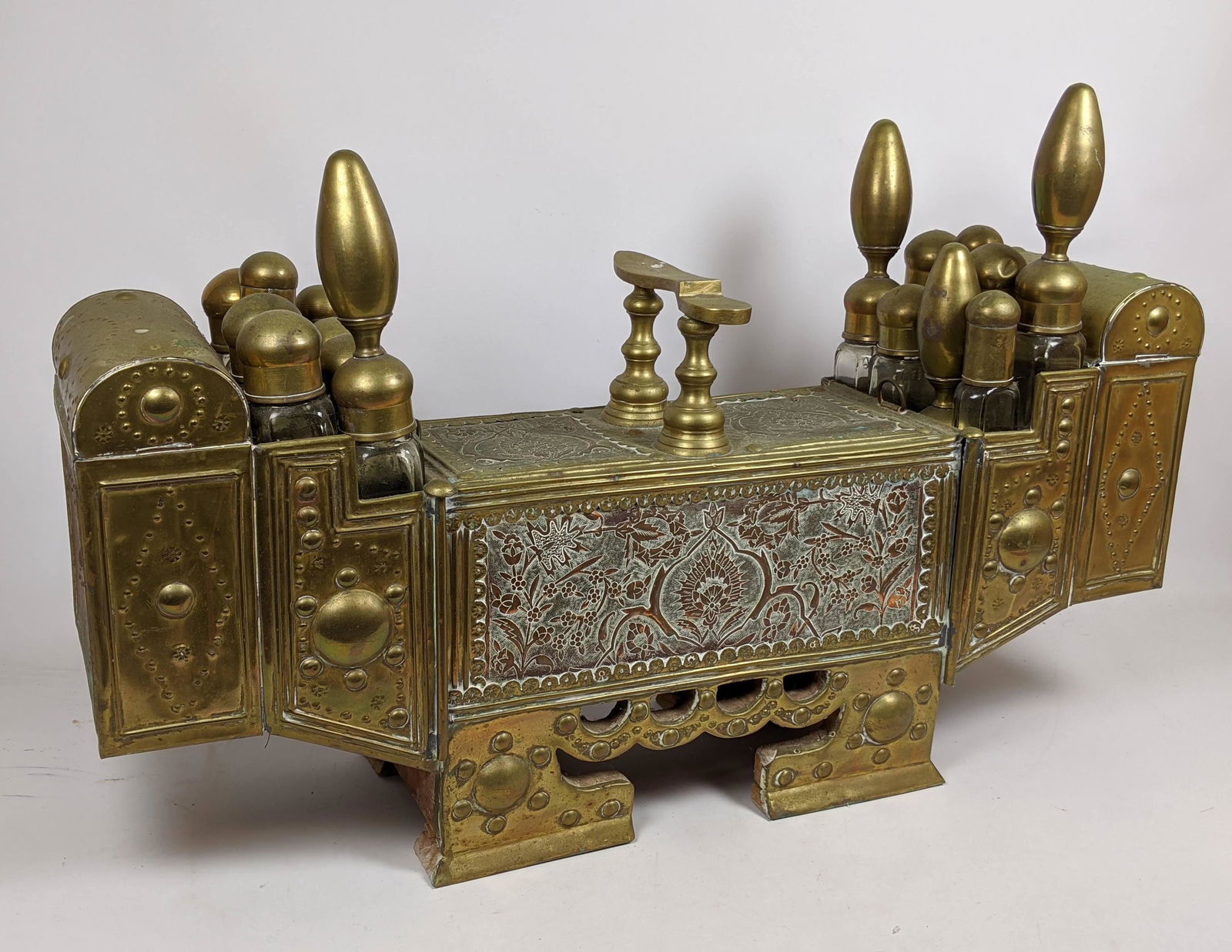 Mixed Metal Middle Eastern Shoe Shine Stand Cabinet Too (1 of 19)