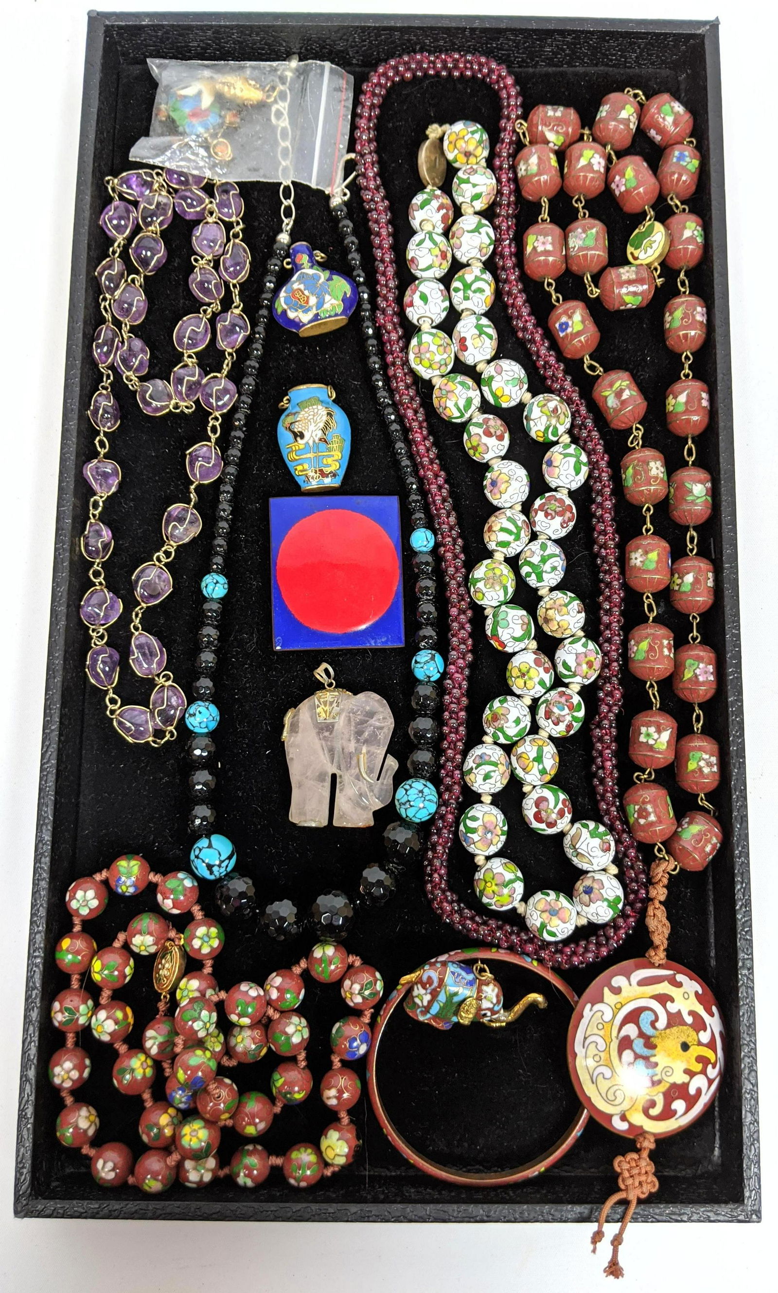 13pc Costume Jewelry Lot. Beaded necklaces including cl (1 of 15)