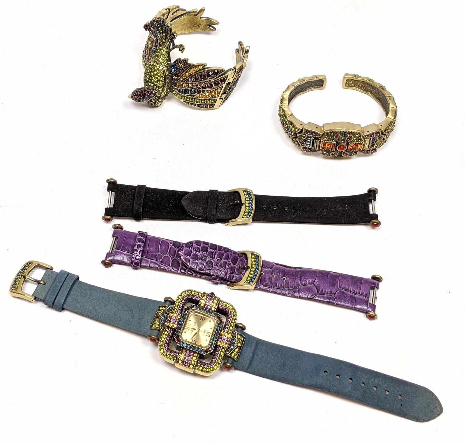 5pc HEIDI DAUS Designer Costume Jewelry Watches. Colore (1 of 10)