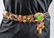 GIANNI VERSACE HTF Gilt Metal Floral Belt. Large round