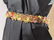 GIANNI VERSACE HTF Gilt Metal Floral Belt. Large round - 3