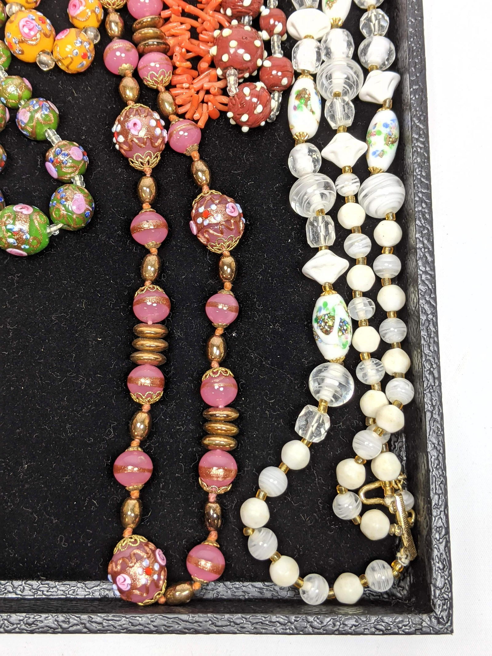 11pc Italian Murano Glass Bead Necklaces. Single branch (1 of 4)