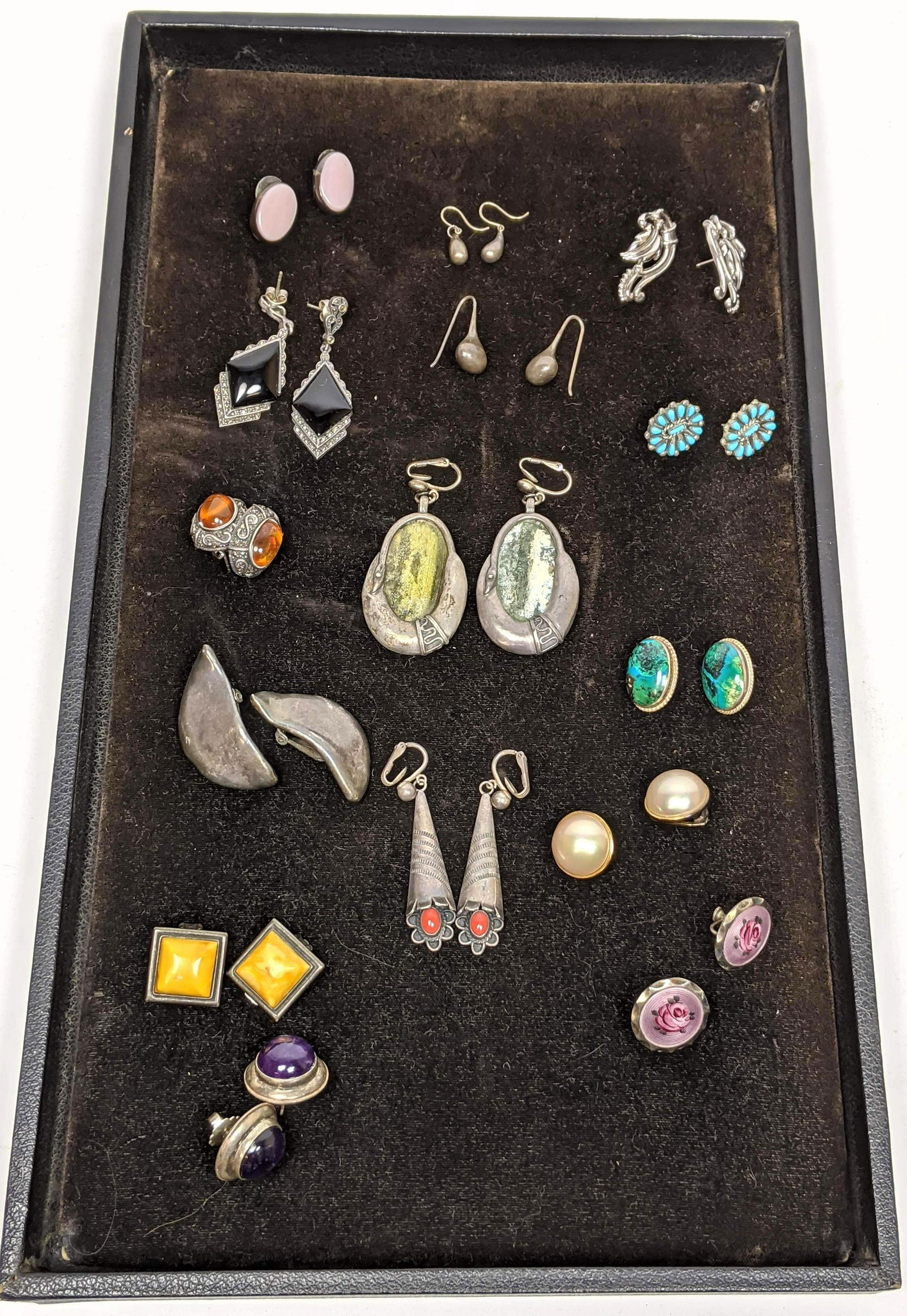 15pr Sterling Silver Modernist Earrings. ELSA PERETTI f (1 of 9)