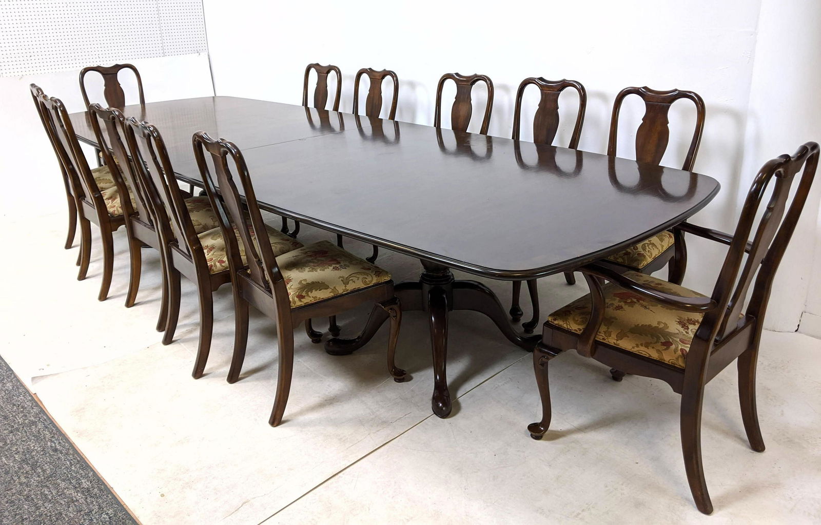 12' Long Baker Furniture Dining Table & 12 Chairs (1 of 20)