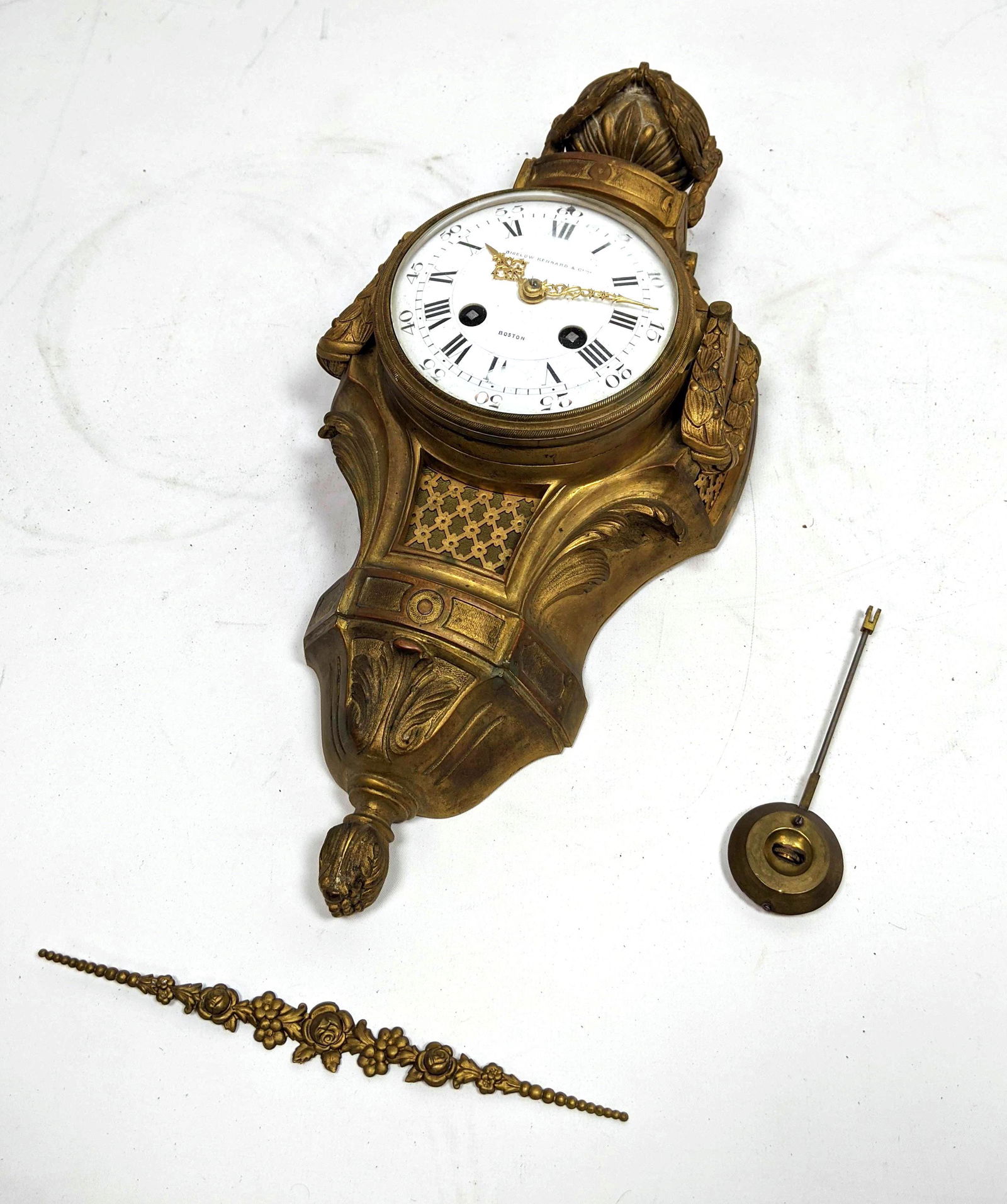 BIGELOW KENNARD & Co. Bronze French wall Clock. Ornate (1 of 14)