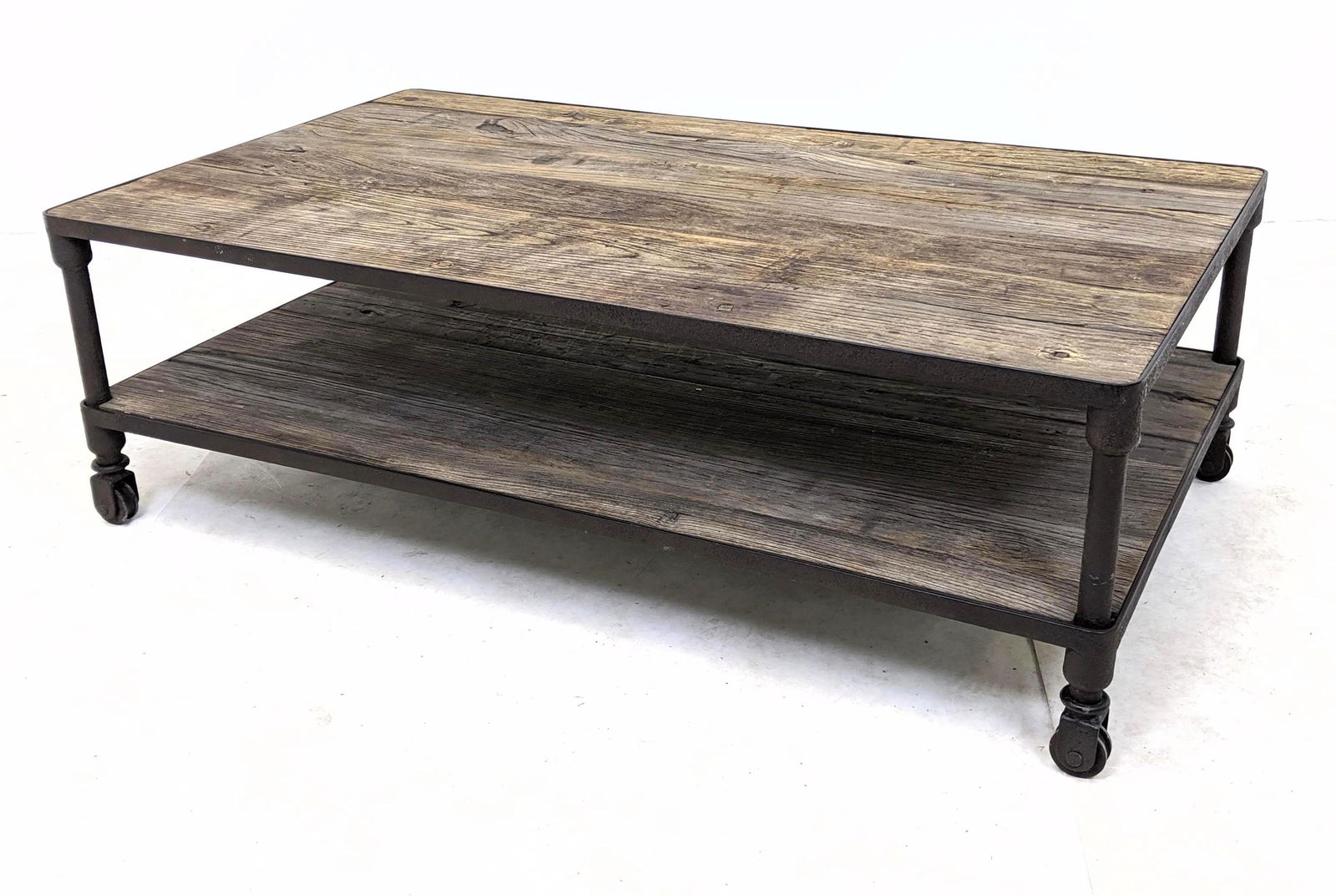 Two Tier Industrial Coffee Table. 2 Barn Wood Levels on (1 of 13)