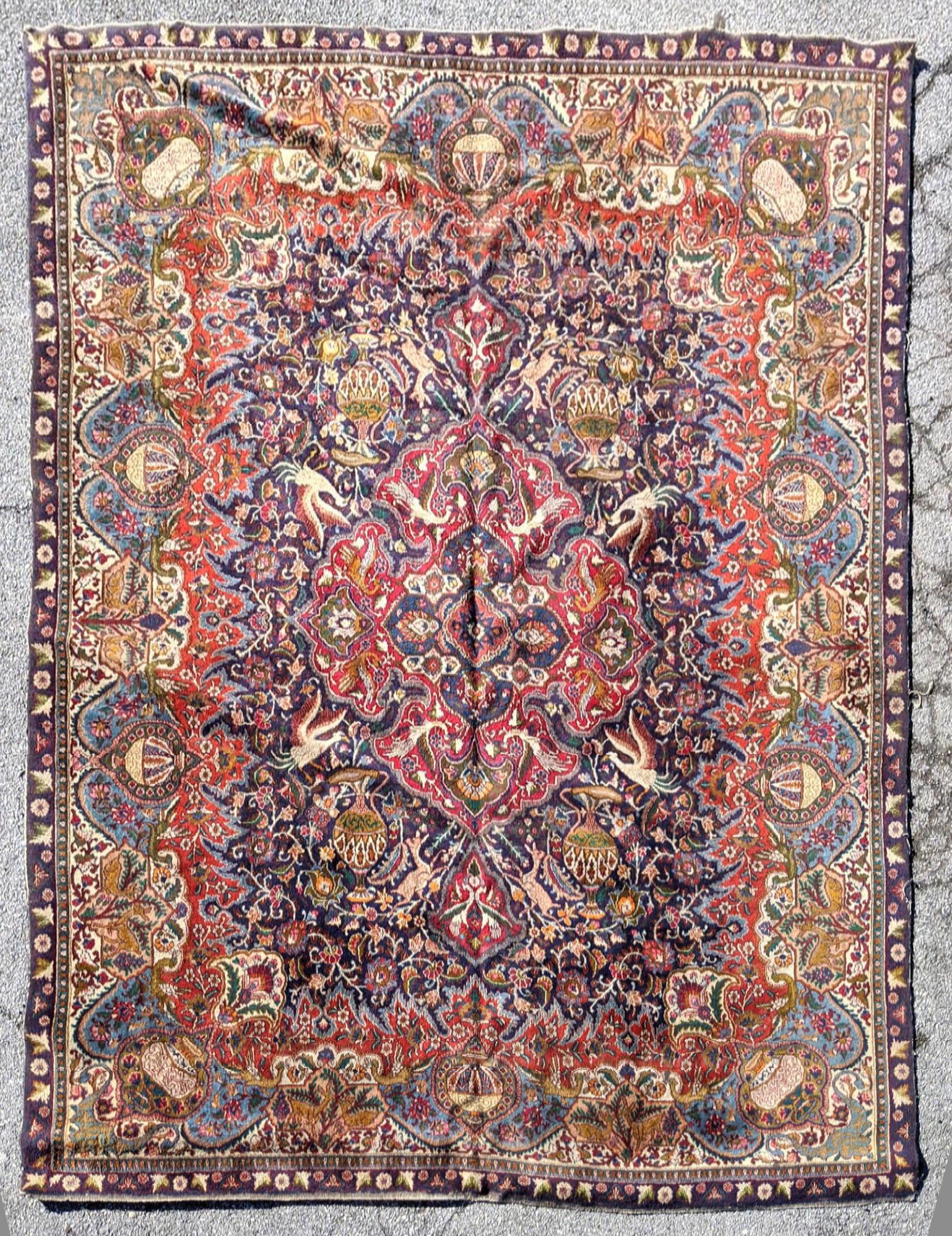 12'9x9'7 Handmade Oriental Carpet Rug (1 of 12)