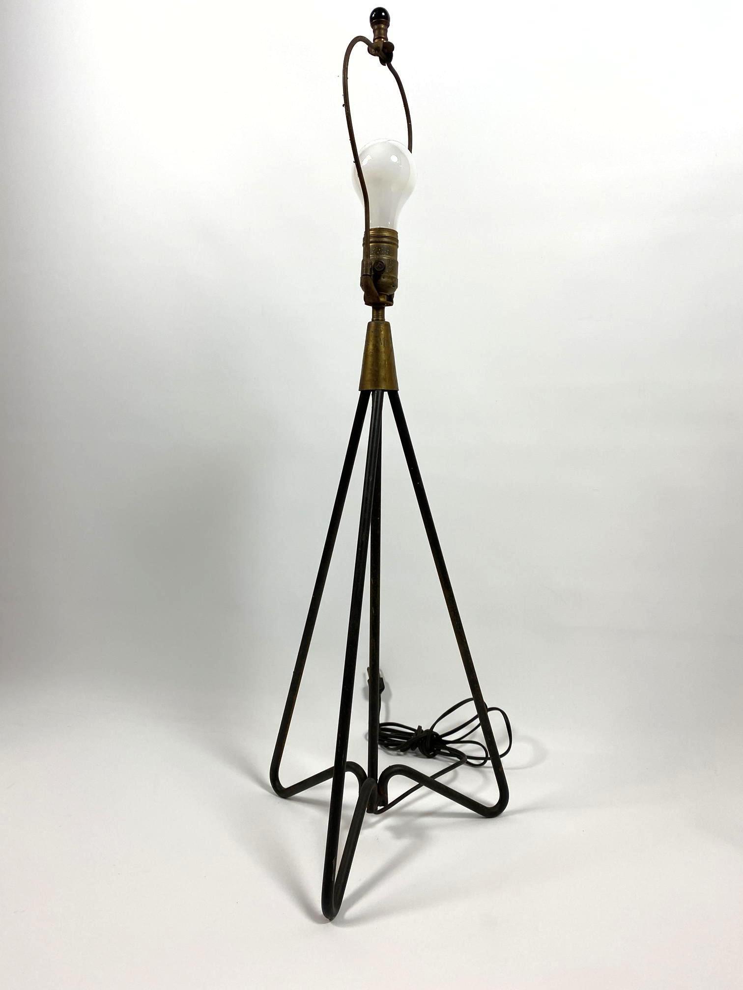 Tripod Iron Hairpin Base Table Lamp. GERALD THURSTON, a (1 of 10)