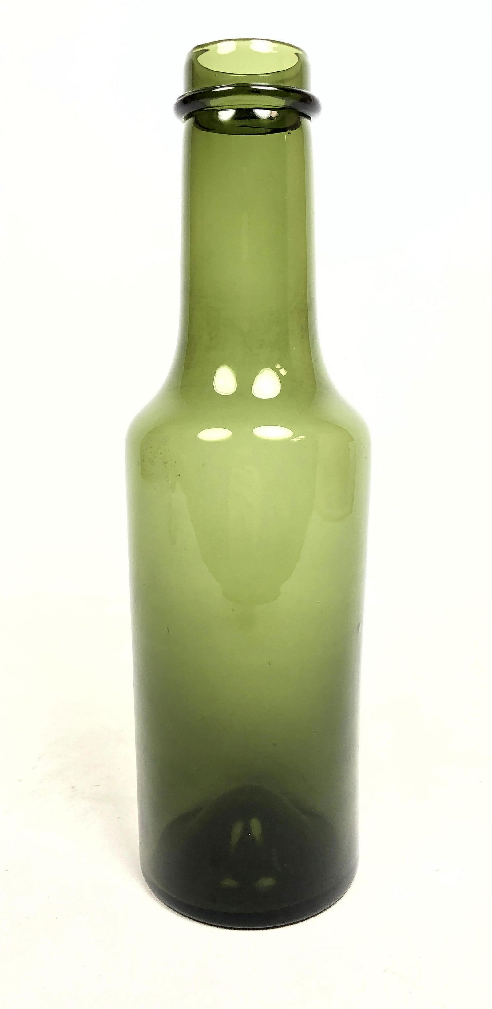 Signed TAPIO WIRKKALA for IITTALA Green art glass Decan (1 of 6)