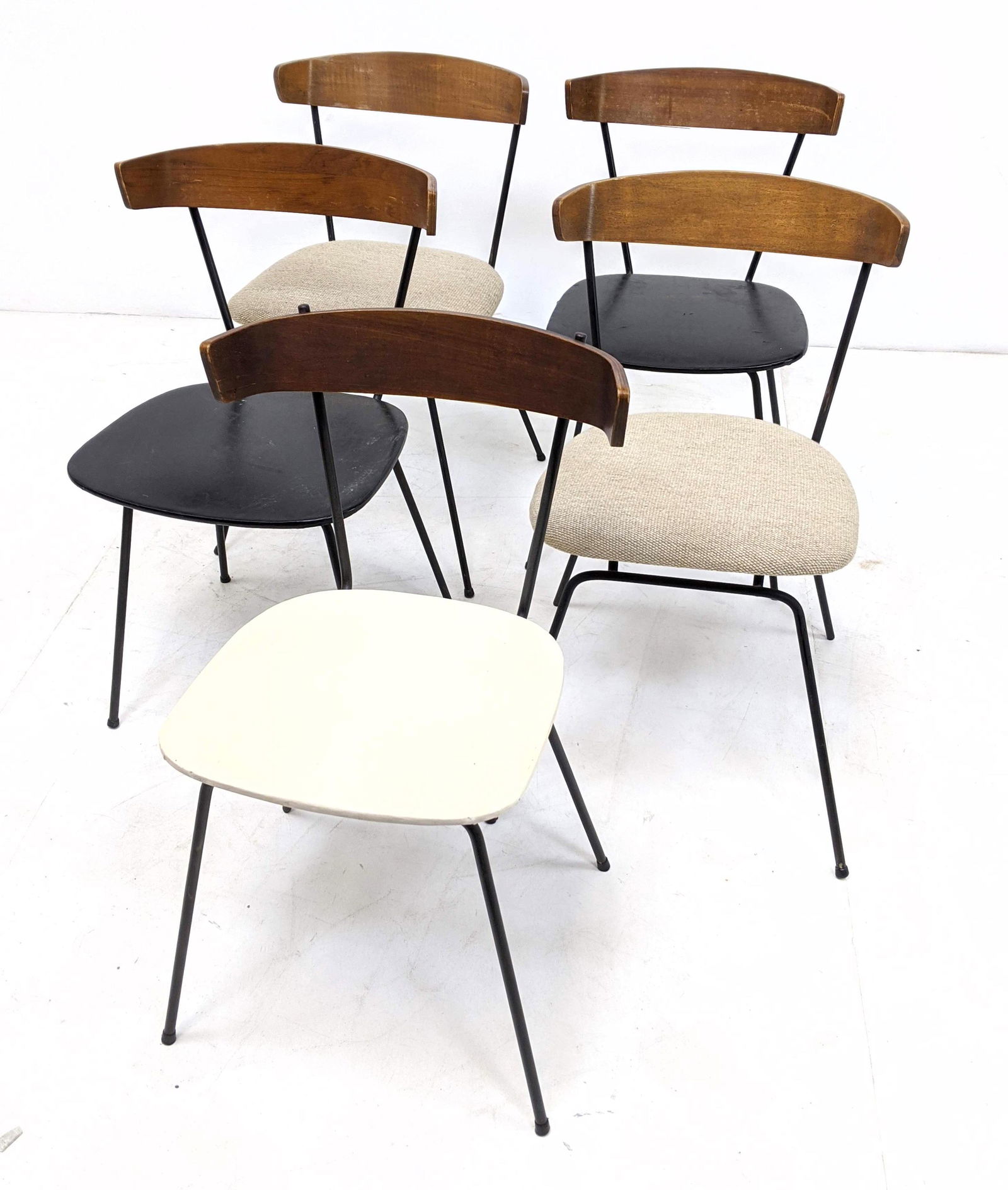 5pc CLIFFORD PASCOE Iron & Bentwood Side Dining Chairs. (1 of 12)