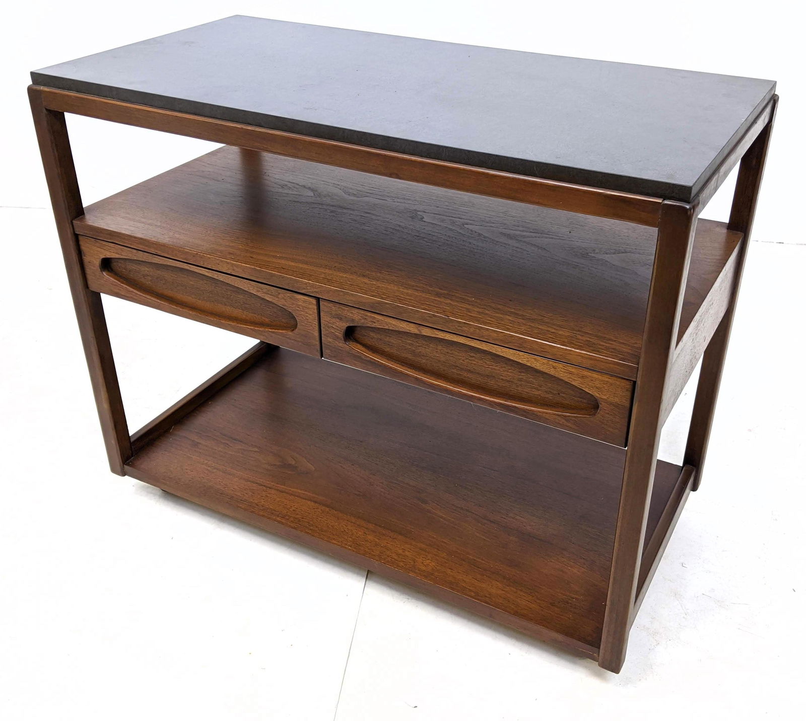 AMERICAN of MARTINSVILLE American Modern Walnut Bar Car (1 of 8)