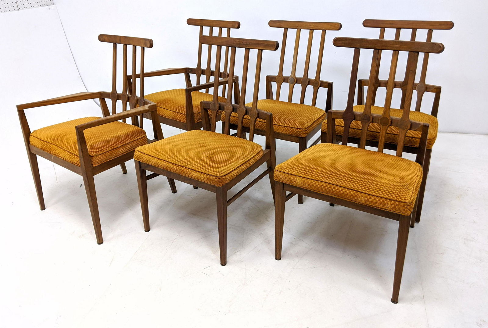 6pc American Modern Unique Slat Back Dining Chairs. 2 a (1 of 13)