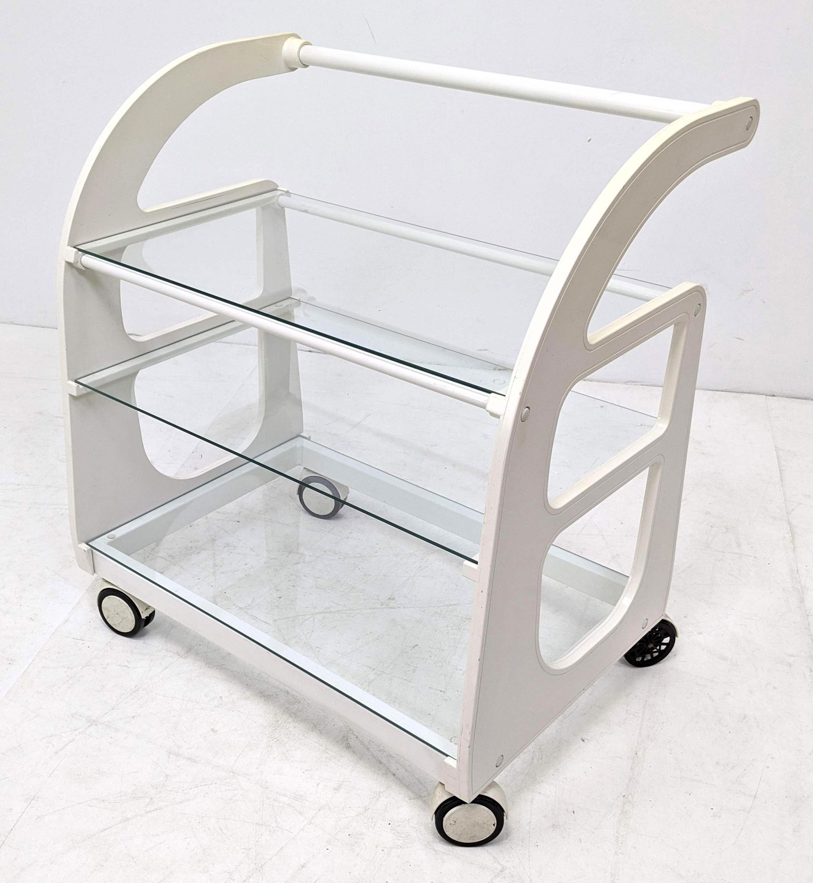 Italian Style Plastic, Metal & Glass Bar Serving Cart o (1 of 12)