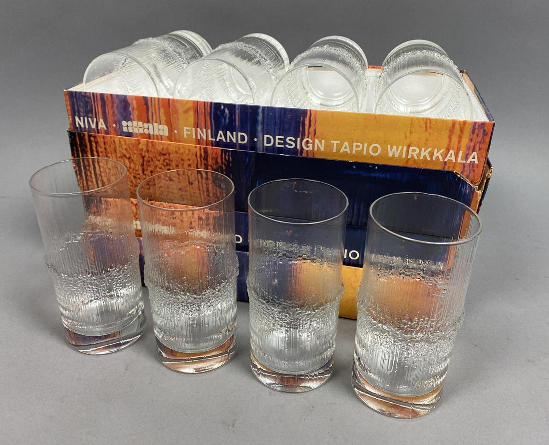 8pc TAPIO WIRKKALA for IITTALA Glasses. Two sets of fou (1 of 6)