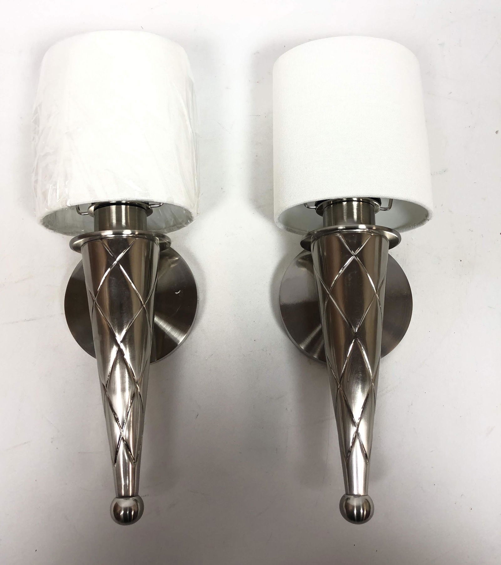 Pr Decorator Harlequin Pattern Metal Wall Sconces. Nick (1 of 8)