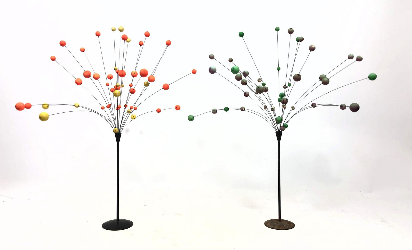 2 LAURIDS LONBORG Kinetic Ball Sculptures. Black metal (1 of 8)