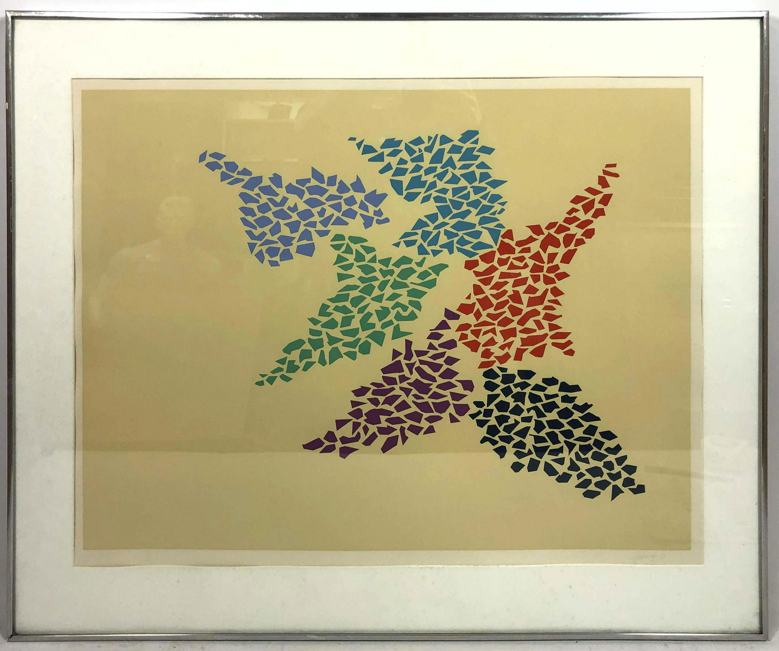 ROBERT GOODNOUGH signed Abstract Screen Print on Paper. (1 of 8)