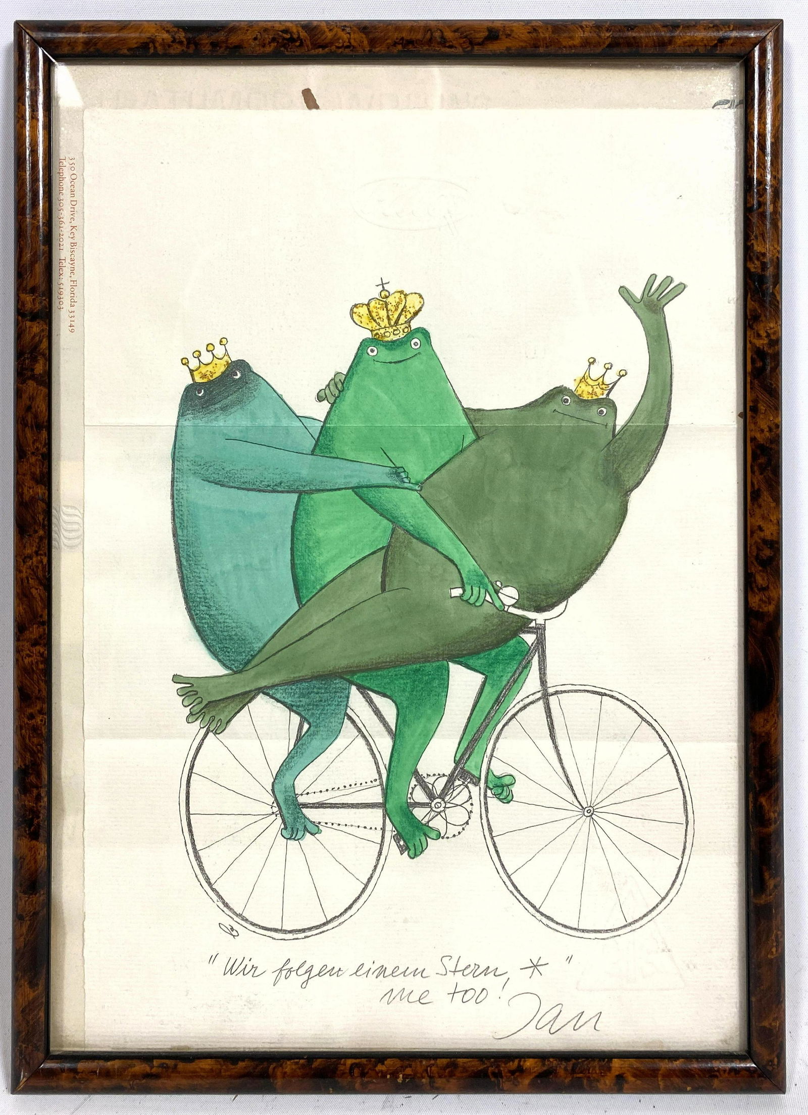 JAN BALET Watercolor & Pencil Drawing on Paper. "Wir fo (1 of 7)