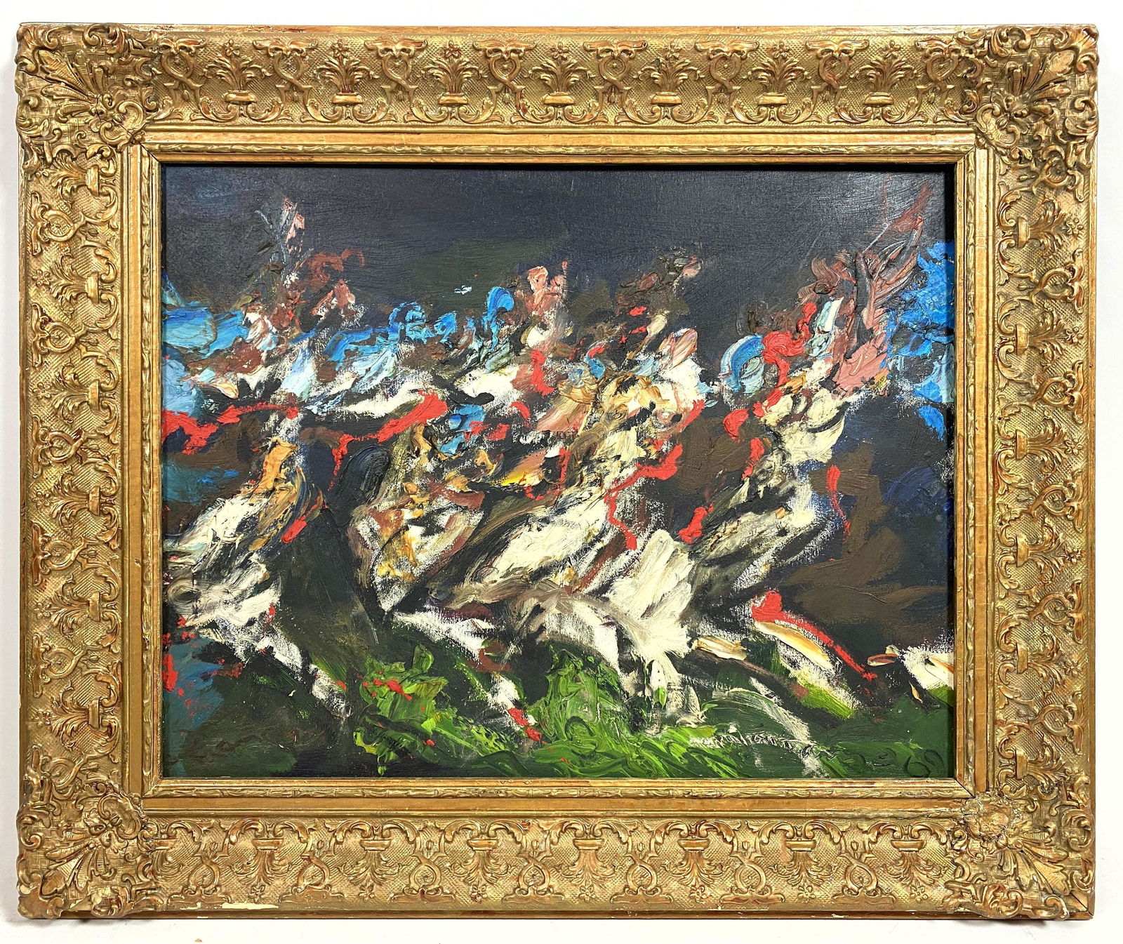 Anthony Triano '69 Abstract Figural Oil Painting (1 of 8)