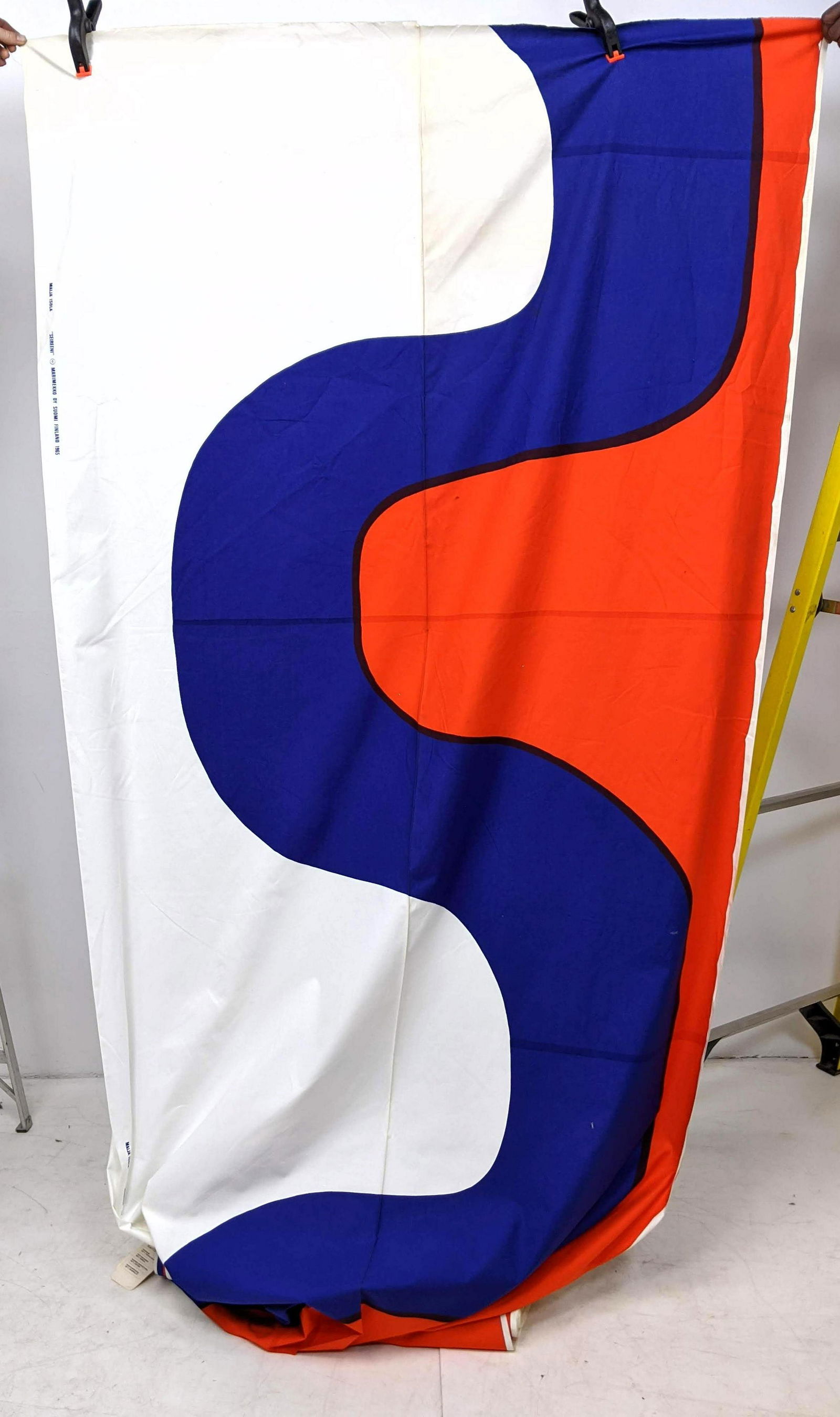 16 yards Vintage MARIMEKKO Fabric. "Seireeni" marked Fi (1 of 9)