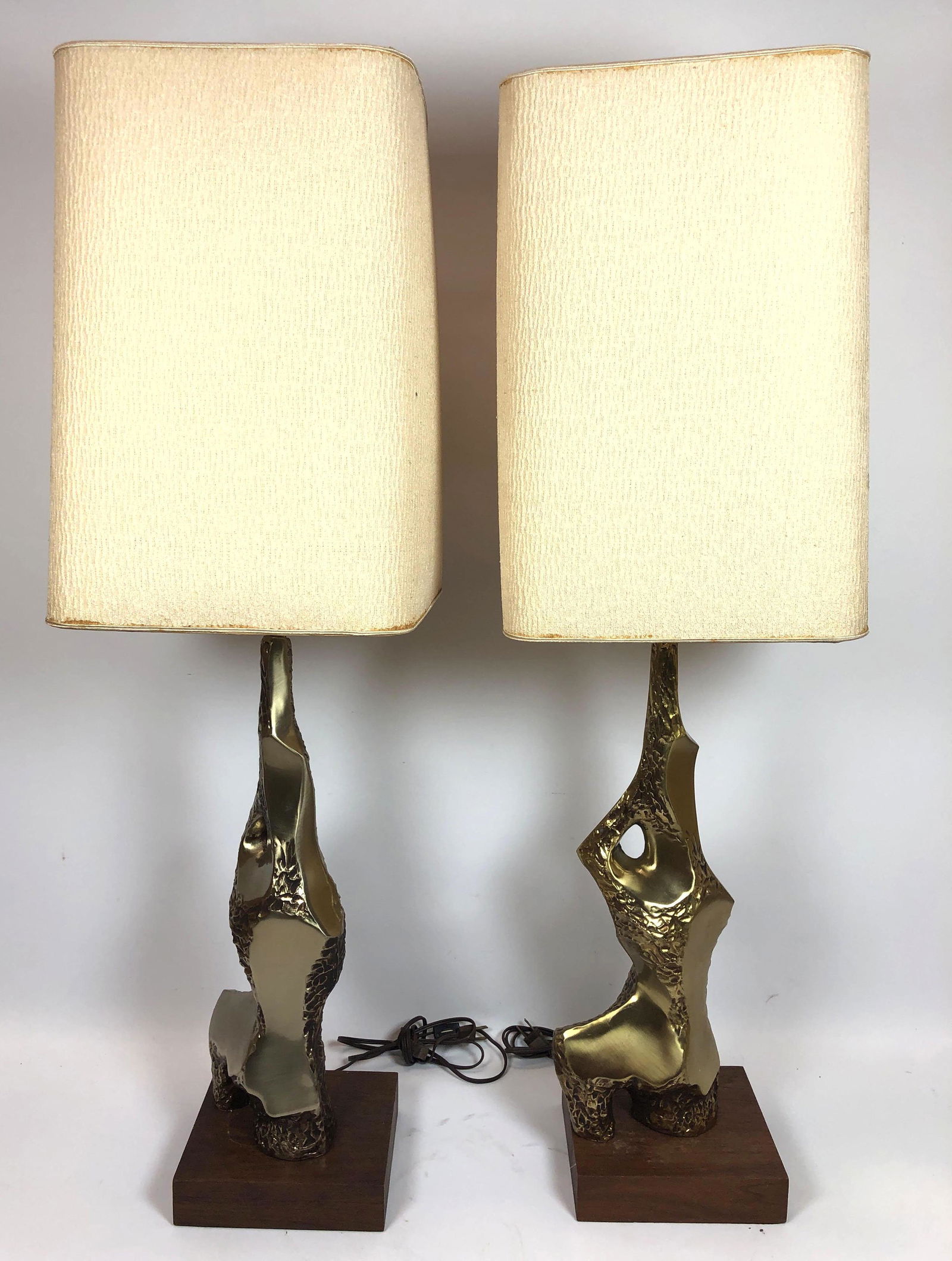 Pr Maurizio Tempestini Laurel Lamps. Abstract Gold Tone (1 of 13)
