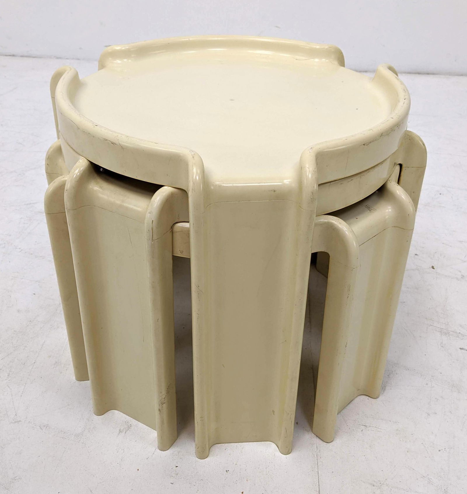 3pc GIOTTO STOPPINO for KARTELL Stacking Side Tables. O (1 of 8)