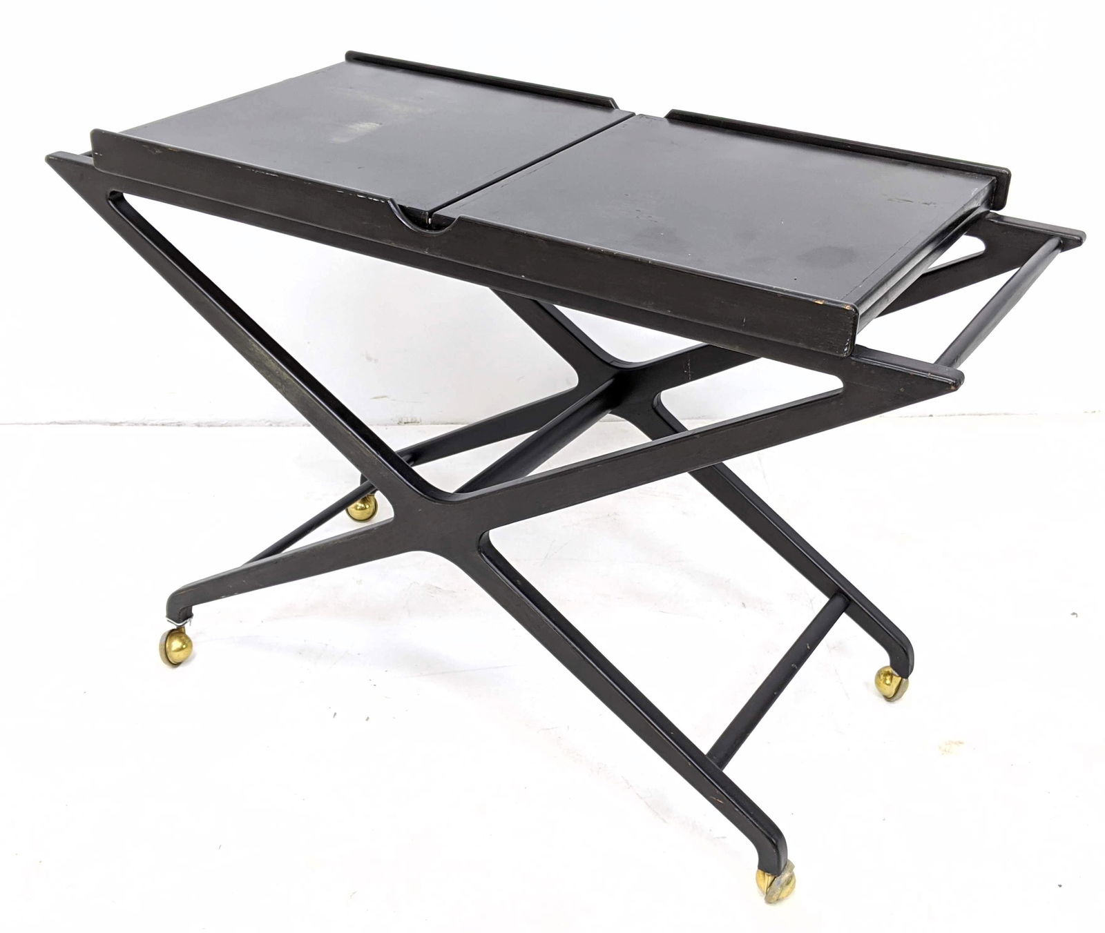 Ebonized Bar Cart by Cesare Lacca for Baker Furniture (1 of 13)